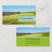 Bauernhofarbeiten, Felder und eine Visitenkarte (Vorne/Hinten)
