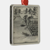 Bauernhöfe, Capay Tal, Madison Silbernes Ornament (Rechts)