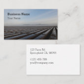 Bauernhoffeld mit Plastiklaubdecken-Visitenkarte Visitenkarte (Vorne/Hinten)