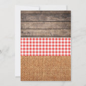 Bauernhofgeburtstags-Party Einladung (Rückseite)