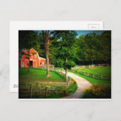 Bauernhofhauskatze im Scheunenyard Postkarte (Vorne/Hinten)