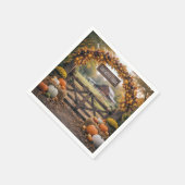 Bauernhofname am Herbsttor Serviette (Ecke)