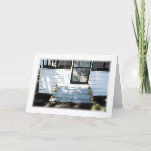 Bauernhofskarte mit Pumpkins Blank Grußkarte Karte (Vorderseite)