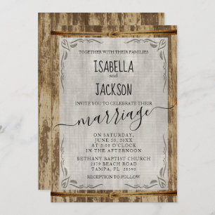 Bauernhofstil Einladung