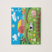 Bauernhofszene Puzzle (Vertikal)