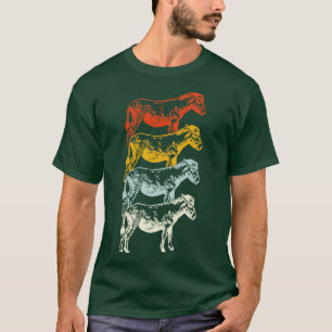 Bauernhoftgeschenke Retro Esel T-Shirt