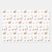 Bauernhoftier-Geschenkpapier, Scheunenverpackungsp Geschenkpapier Set (Vorderseite 2)