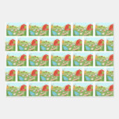 Bauernhoftier-Geschenkpapier, Scheunenverpackungsp Geschenkpapier Set (Vorderseite)