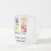Bauernhoftier T-Shirts und Geschenke Mattglastasse (VorderseiteRechts)