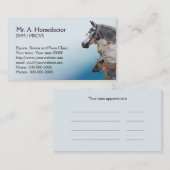 Bauernhoftierarztverabredung Terminkarte (Vorne/Hinten)