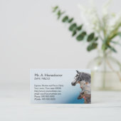 Bauernhoftierarztverabredung Terminkarte (Stehend Vorderseite)