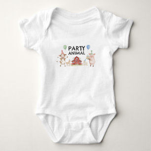 Bauernhoftiere Kinder Geburtstagsfeier Tier-Body Baby Strampler
