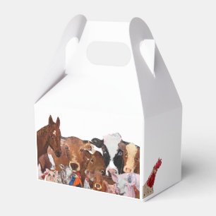 Bauernhoftiere Partygeschenk Geschenkschachtel