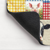 Bauernhoftiere-Quiltmuster Mousepad (Ecke)