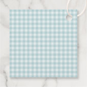 Bauernhoftiere, Süße Tiere, Blaue Scheune, Babypar Geschenkanhänger (Rückseite)