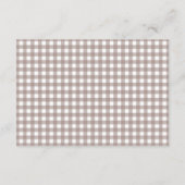 Bauernhoftiere, Süße Tiere, Scheune, Windelraffel Begleitkarte (Rückseite)