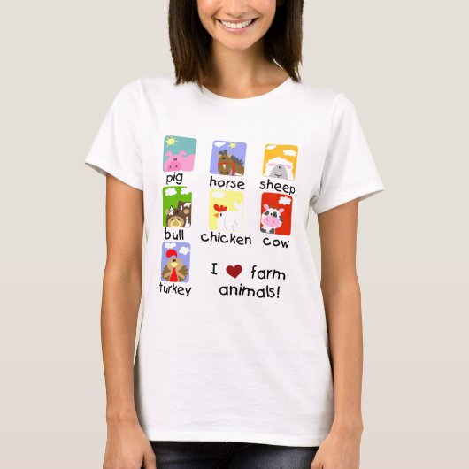 Bauernhoftiere T-Shirts und Geschenke (Vorderseite)