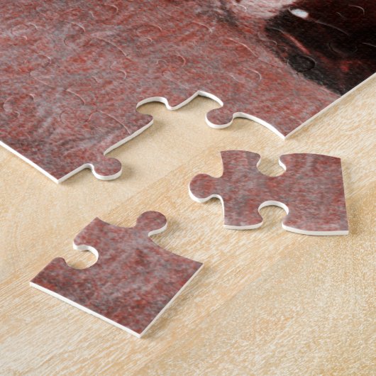 Bauernleben Antike rote Barde Puzzle (Seite)