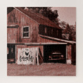 Bauernleben Antike rote Barde Puzzle (Vertikal)