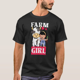 Bauernmädchen Bauernmädchen Bäuerin Süßes Mädchen  T-Shirt