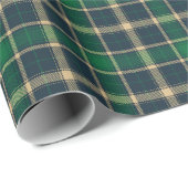 Bauernmarinebar in Beige Vintage karierte Muster Geschenkpapier (Rolleneckpunkt)