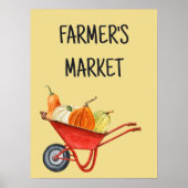 Bauernmarkt 18x24 poster (Vorne)