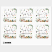 Bauernmarkt | Baby Dusche Gefallen Quadratischer Aufkleber (Blatt)