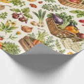 Bauernmarkt-Gemüsegarten-Geschenkpapier Geschenkpapier (Ecke)