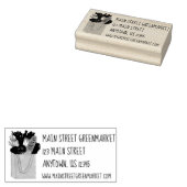 Bauernmarkt Großmarkt Lebensmittel kaufen Gummistempel (Stempel)