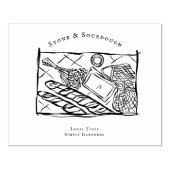 Bauernmarkt-Illustration Stempel (Prägung)