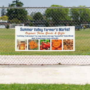 Bauernmarkt Individuelle Foto-Werbebanner Banner