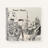 Bauernmarkt Ledger Notizblock (Vorderseite)