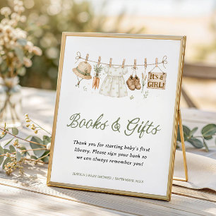 Bauernmarkt Lokal angebaute Buch-Geschenk-Baby-Par Poster
