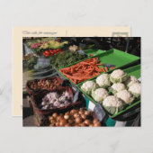 Bauernmarkt, Louans, Bresse Postkarte (Vorne/Hinten)