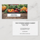 Bauernmarkt oder CSA-Foto Visitenkarte (Vorne/Hinten)