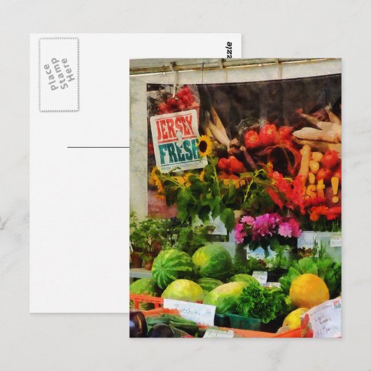 Bauernmarkt Postkarte (Vorne/Hinten)