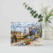 Bauernmarkt Postkarte (Stehend Vorderseite)