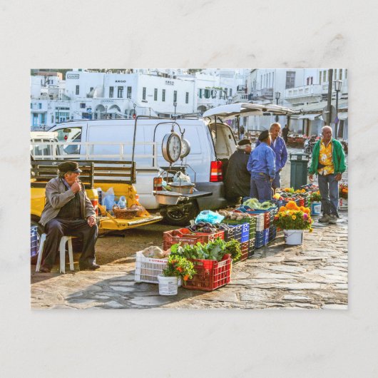 Bauernmarkt Postkarte (Vorderseite)