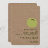 Bauernmarkt Thema Hochzeit laden Grünen Tomaten ei Einladung (Vorne/Hinten)