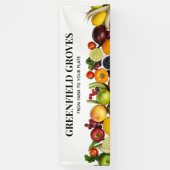 Bauernmarkt-Verkäufer Frischwaren-Promotion Banner (Vertikal)