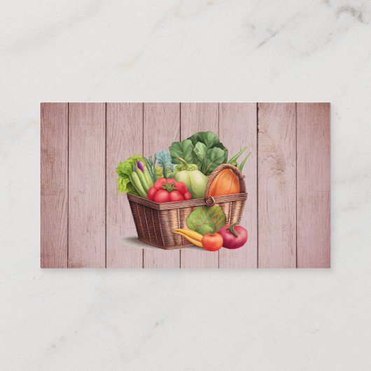 Bauernmarkt Vor Ort gezüchtetes Baby-Duschspiel Begleitkarte (Rückseite)