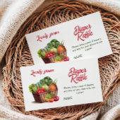 Bauernmarkt Vor Ort gezüchtetes Baby-Duschspiel Begleitkarte