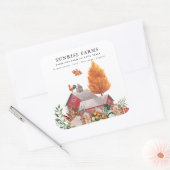 Bauernmarkt | Zuchtbetrieb zu Tafelweide Quadratischer Aufkleber (Umschlag)