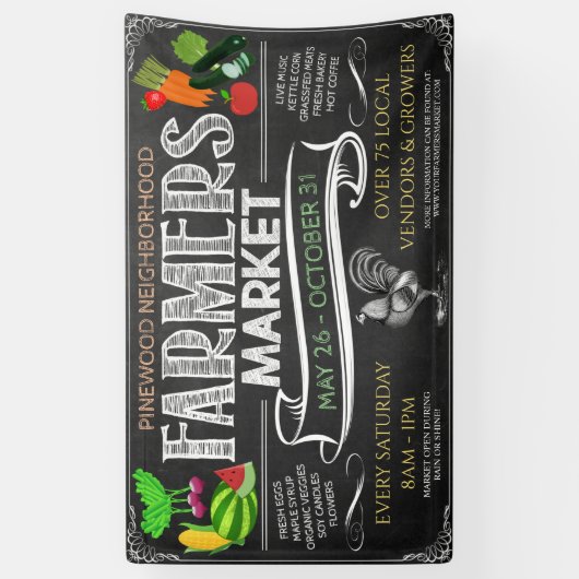 Bauernmarktbanner Banner (Vertikal)