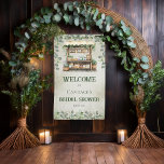 Bauernmarktplatz Begrüßungsstand Brautparty Banner<br><div class="desc">Schöner Wald und Salbei grünen Eukalyptus und Boutique Bauernmarkt "Willkommen" Schild Design. Rustikaler,  altertümlicher Vordergrund kombiniert mit dem grünen Holzständer und dem umgebenden Eukalyptus erinnert an einen offenen italienischen oder landschaftlichen Marktplatz.</div>