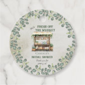 Bauernmarktplatz Begrüßungsstand Brautparty Geschenkanhänger (Vorderseite)