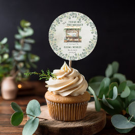 Bauernmarktplatz Begrüßungsstand Brautparty Runder Aufkleber