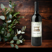 Bauernmarktplatz Begrüßungsstand Brautparty Weinetikett