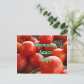 BauernmarktTomaten Postkarte (Stehend Vorderseite)