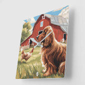 Bauernmauer Quadratische Wanduhr (Winkel)